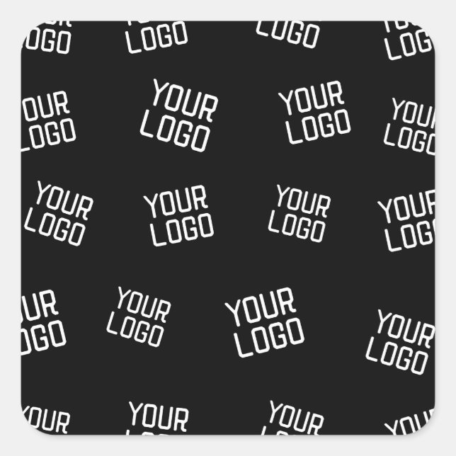 Your Logo or Image | Randomized Looking Template Square Sticker (Front)