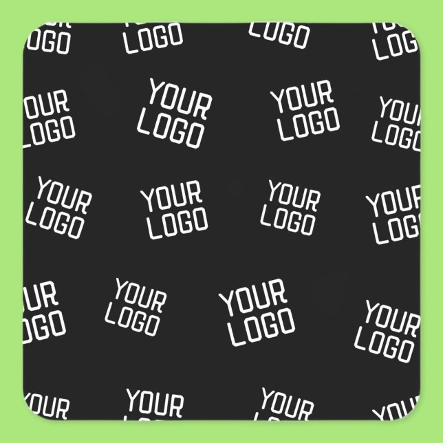 Your Logo or Image | Randomized Looking Template Square Sticker (Creator Uploaded)