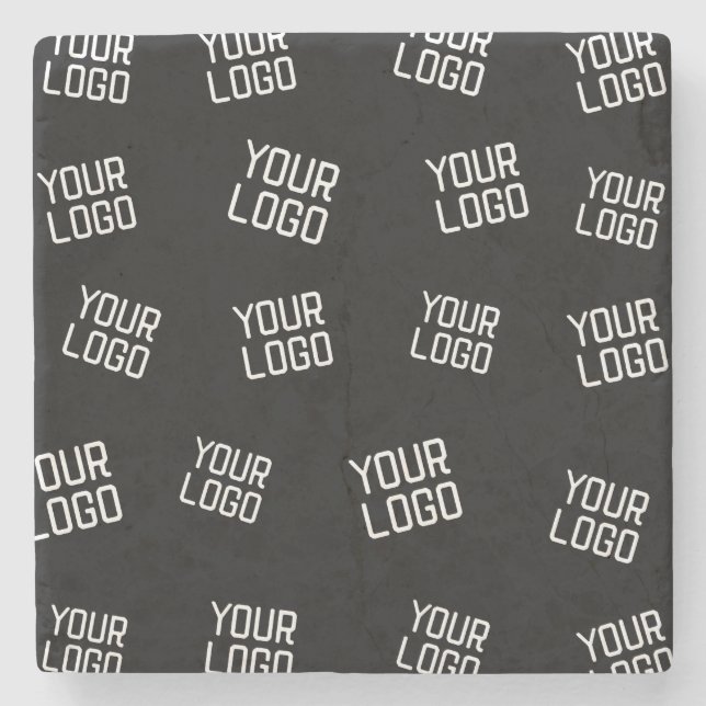 Your Logo or Image | Randomized Looking Template Stone Coaster (Front)