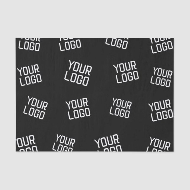 Your Logo or Image | Randomized Looking Template Tissue Paper (Front)