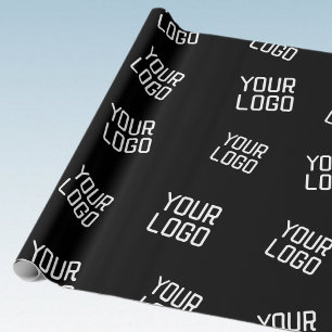Your Logo or Image   Randomized Looking Template Wrapping Paper