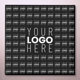 Your Logo or Image Tiled Pattern Large Centre Logo Magnet