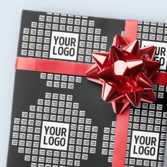 Your Logo or Image | Unique Modern Pattern Wrapping Paper (Creator Uploaded)