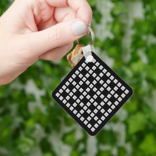 Your Logo or Image Unique Repeating Pattern Keychain
