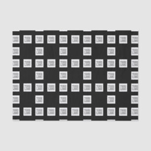 Your Logo or Image Unique Repeating Pattern Tissue Paper