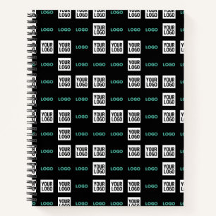 Your Logo or Image   Zig Zag Pattern w/Two Images Notebook