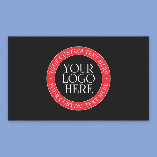 Your Logo or other Image | Black Red & White Sticker (Creator Uploaded)