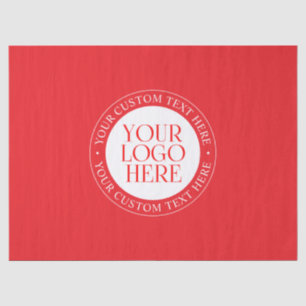 Your Logo or other Image   Christmas Red & White Tissue Paper