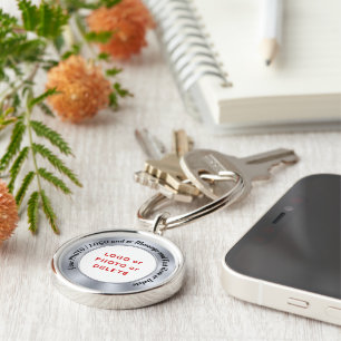 Your Logo or Photo Keychains, Round or Square Keychain