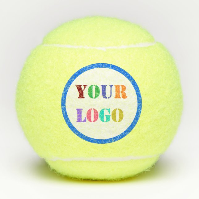 Your Logo or Photo Personalized Tennis Balls (Front)