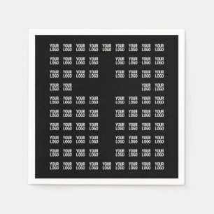 Your Logo or Uploaded Image   Cross Pattern  Napkin