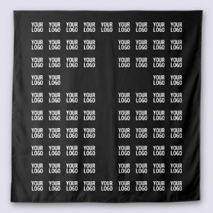 Your Logo or Uploaded Image   Cross Pattern  Tapestry