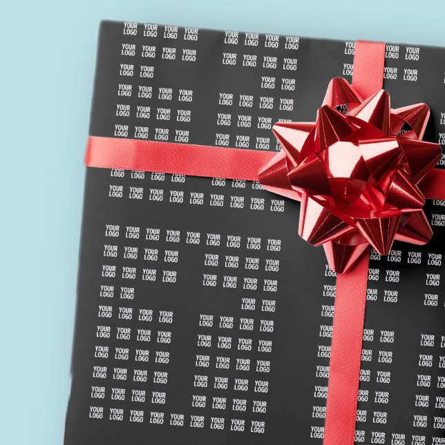 Your Logo or Uploaded Image | Cross Pattern  Wrapping Paper (Creator Uploaded)