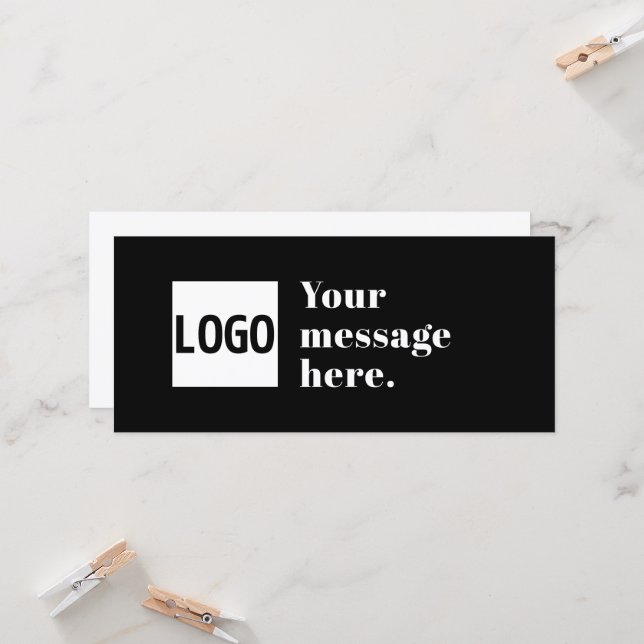 Your Logo or Uploaded Image & Editable Retro Text (Front/Back In Situ)