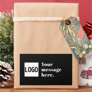 Your Logo or Uploaded Image & Editable Retro Text Sticker