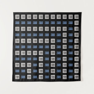 Your Logo or Uploaded Image   Geometric Pattern  Tapestry