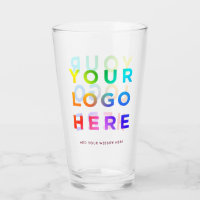 Your Logo Personalized Beer glasses 16oz Any colou