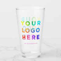 Your Logo Personalized Beer glasses 16oz Any colou