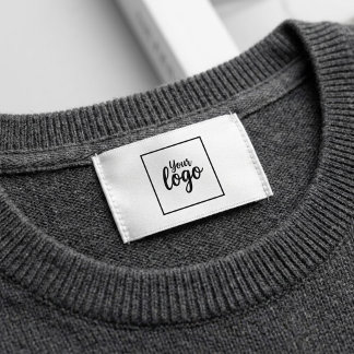 Your Logo Personalized Clothing Label Cut and Sew Satin Ribbon