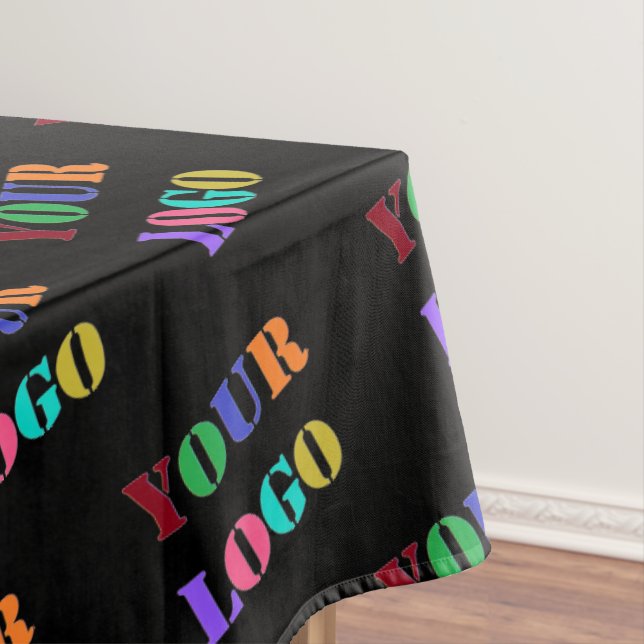 Your Logo Photo and Colours Promotional Tablecloth (In Situ)