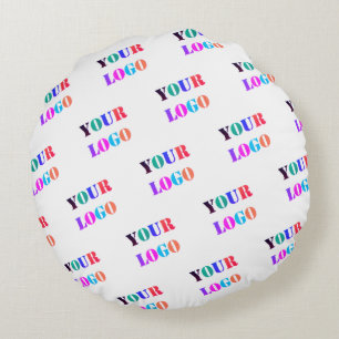 Your Logo Photo Business Promotional Personalized Round Pillow