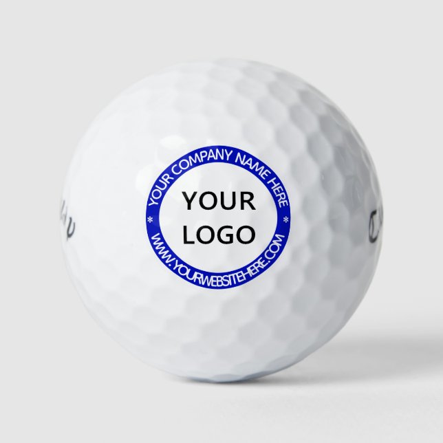 Your Logo Photo Golf Balls Custom Text and Colours (Front)