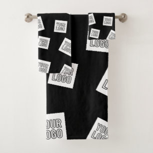 Your Logo, Photo or other Image Random Placement Bath Towel Set