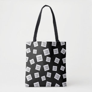 Your Logo, Photo or other Image   Random Placement Tote Bag