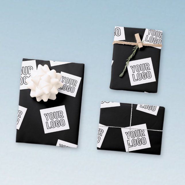 Your Logo, Photo or other Image | Random Placement Wrapping Paper Sheet (Creator Uploaded)