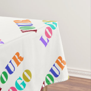 Your Logo Photo Tablecloth Promotional Company