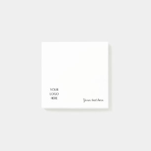 Your Logo Photo Template And Customizable Text  Post-it Notes