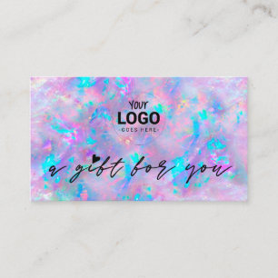 your logo purple opal inspired gift certificate
