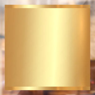 Your Logo QR Code Text Gold Blank Background Window Cling