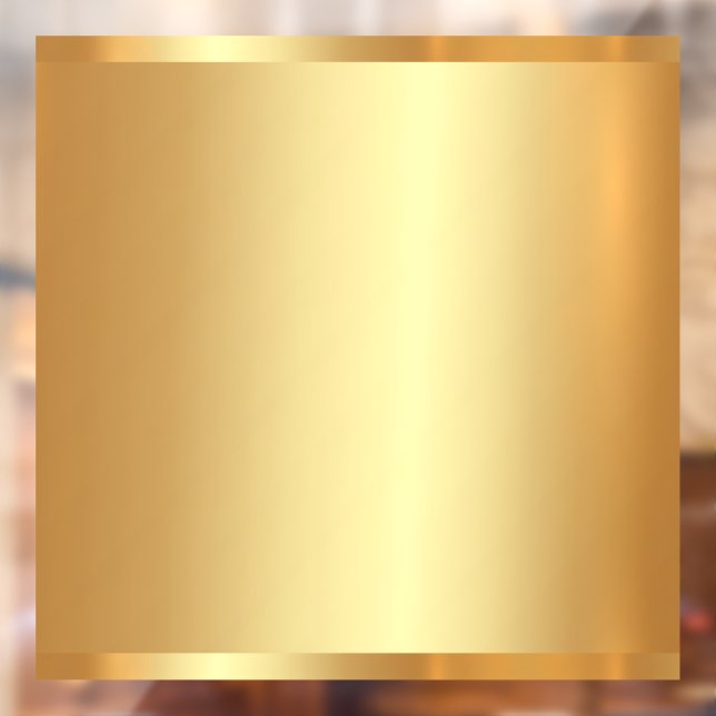 Your Logo QR Code Text Gold Blank Background Window Cling (Sheet 2)