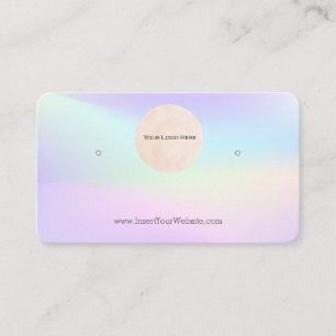 Your Logo Rainbow Earring Display Card