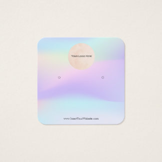 Your Logo Rainbow HolographicLight Earring Display