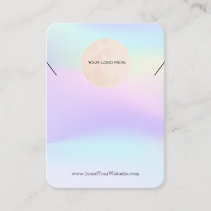 Your Logo Rainbow Necklace Display Card Large