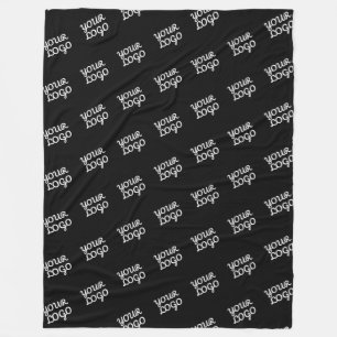 Your Logo Repeated (automatically) Fleece Blanket