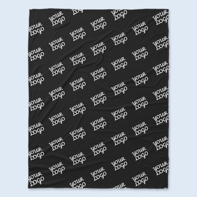 Your Logo Repeated (automatically) Fleece Blanket (Creator Uploaded)