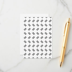 Your Logo   Simple Alternating Repeating Pattern Enclosure Card