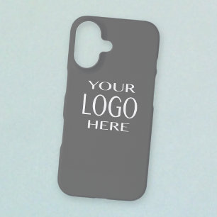 Your Logo   Simple Logo Replacement/Grey iPhone 11 16 Case