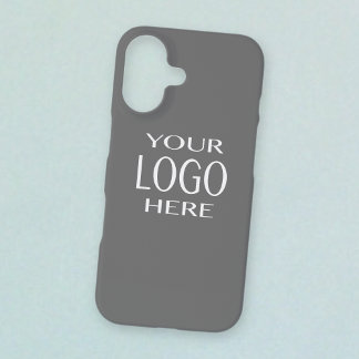 Your Logo | Simple Logo Replacement/Grey iPhone 11 16 Case