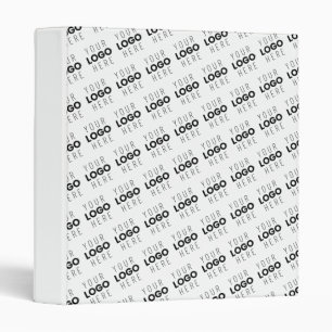Your Logo Simple Repeating Diagonal Pattern Binder