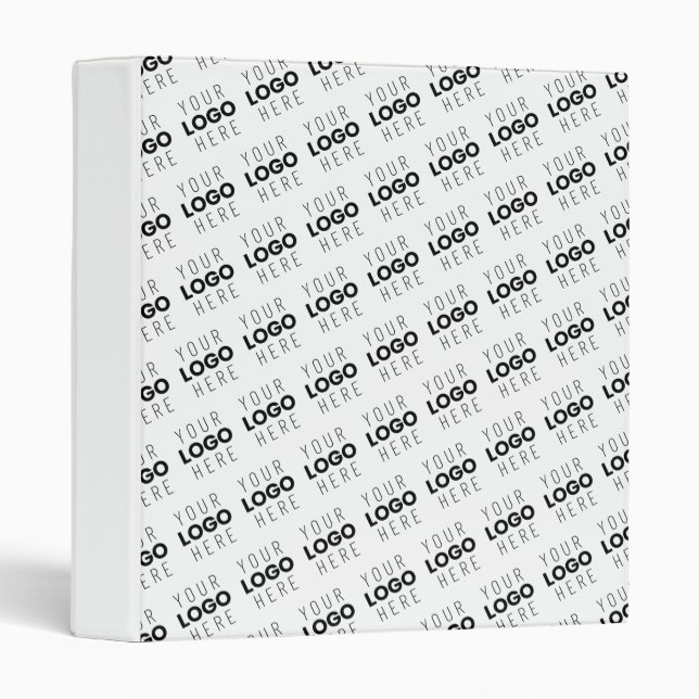 Your Logo Simple Repeating Diagonal Pattern Binder (Front/Spine)