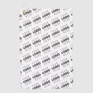 Your Logo Simple Repeating Diagonal Pattern Golf Towel