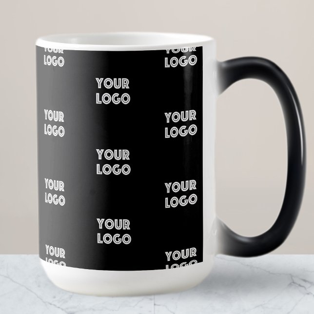 Your Logo Simple Repeating Logo | Black Magic Mug (Creator Uploaded)