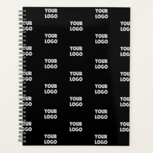 Your Logo Simple Repeating Logo Black Planner