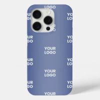 Your Logo Simple Repeating Logo Navy Blue Gradient