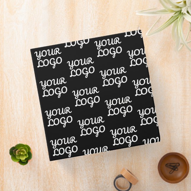 Your Logo | Simple Repeating Logo Pattern  Binder (In Situ)