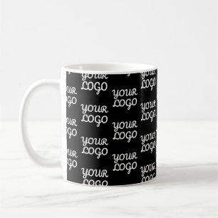 Your Logo   Simple Repeating Logo Pattern  Coffee Mug